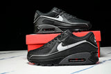 HV4517-002 AIR MAX 90 LTR CLASSIC MEN'S SPORTS SHOES BLACK/LIGHT GRAY
