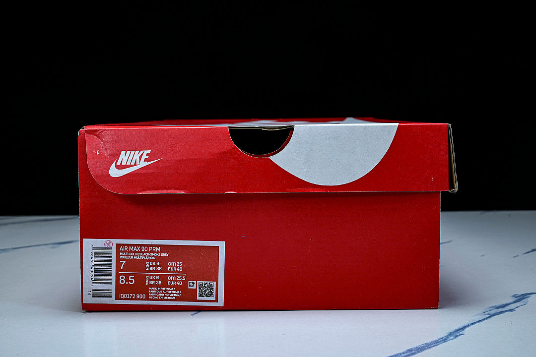 IQ0172-900 AIR MAX 90 PREMIUM MULTI-COLOR/MULTI-COLOR/HYPER CRIMSON/BLACK