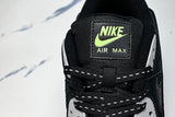 【250】FQ2377-001 AIR MAX 90 RETRO AIR CUSHIONED RUNNING SHOES BLACK/LIGHT GRAY/GREEN