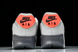 DC4466-001 AIR MAX 90 TRENDY COUPLE LOW TOP AIR CUSHIONED CASUAL LIGHT GRAY/DARK GRAY/ORANGE