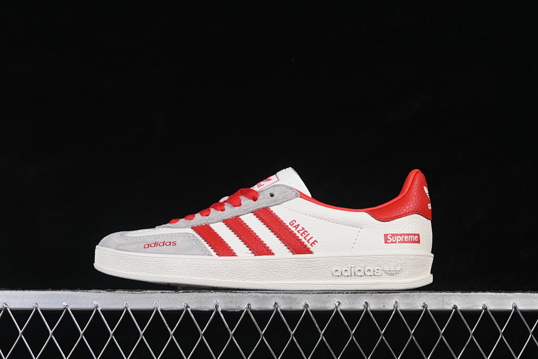 ORIGINALS GAZELLE INDOOR CASUAL SHOES RED/WHITE/GREY