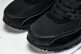 AJ1285-019 AIR MAX 90 RETRO AIR CUSHIONED RUNNING SHOES BLACK/INKINESS