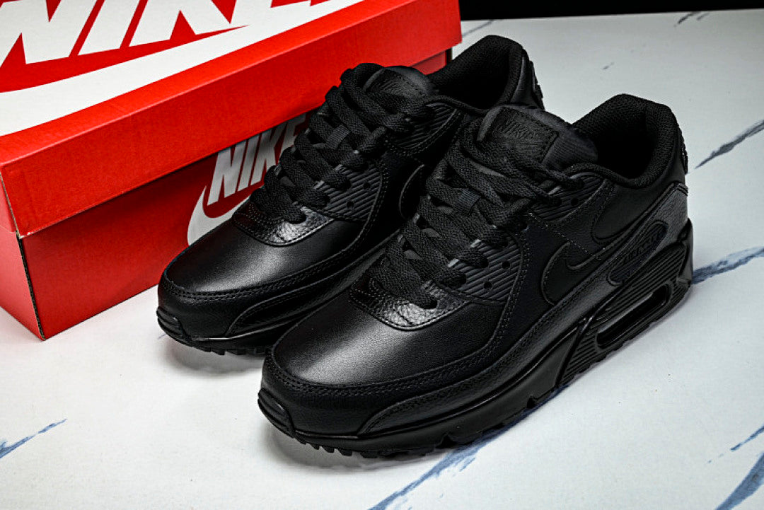 CZ5594-001 AIR MAX 90 LTR CLASSIC SPORTS SHOES FOR MALE AND FEMALE COUPLES BLACK/INKINESS