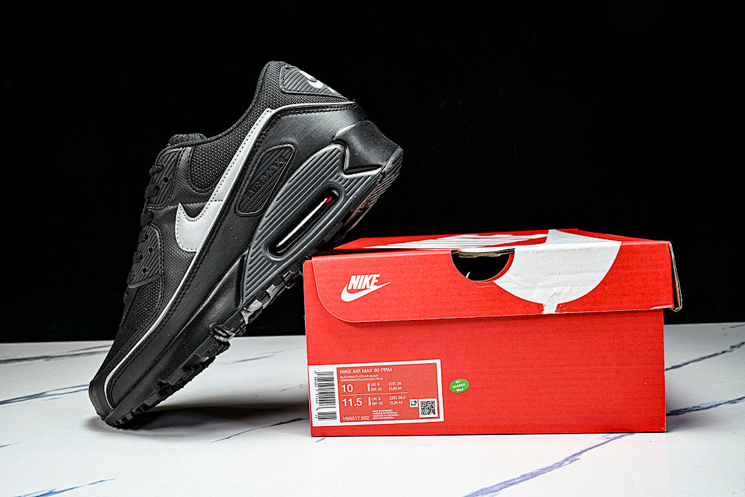 HV4517-002 AIR MAX 90 LTR CLASSIC MEN'S SPORTS SHOES BLACK/LIGHT GRAY