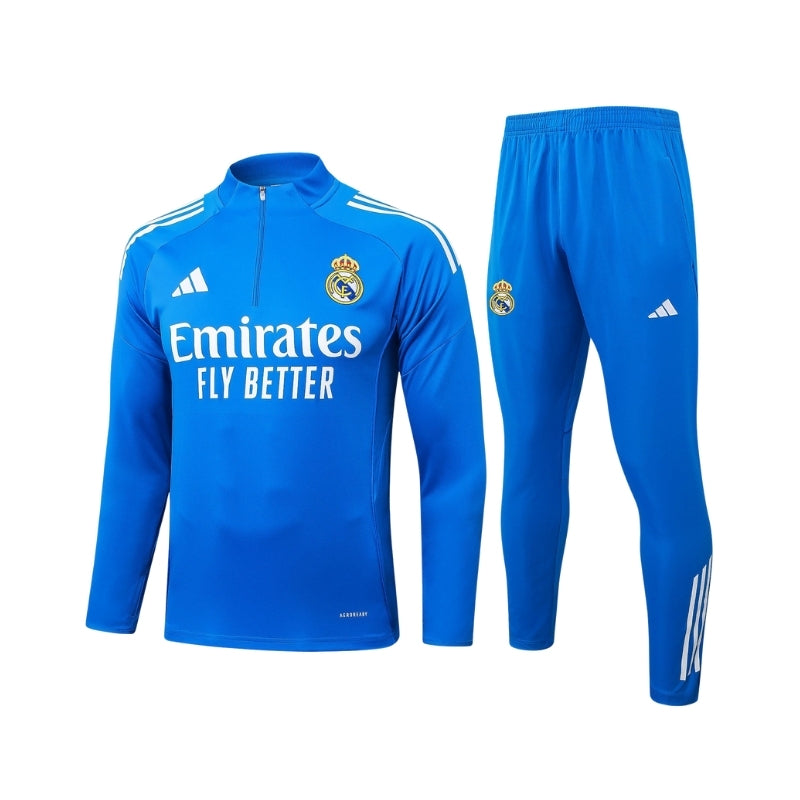 Real Madrid 25/26 Tracksuit - Quarter Zip