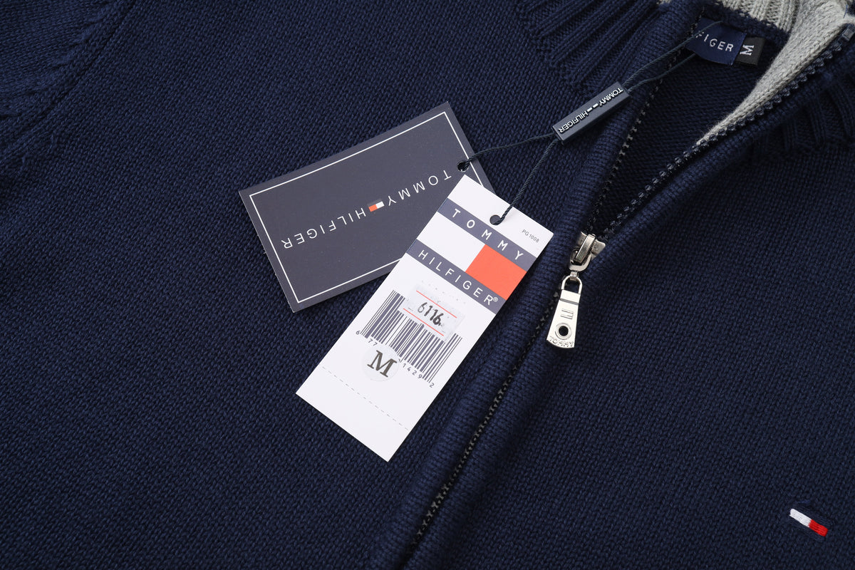 6116:tommyZip Cardigan Thick Version same as official website M-XXL