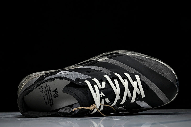 KI7128 Y-3 ADIOS PRO 4 BLACK/OFF WHITE/GREY FIVE