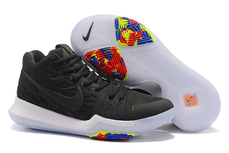nike kyrie 3 ep black multicolor shoes