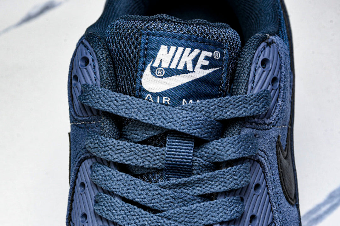 AIR MAX 90 TRENDY COUPLE LOW TOP AIR CUSHIONED CASUAL WHITE/BLACK/NAVY BLUE