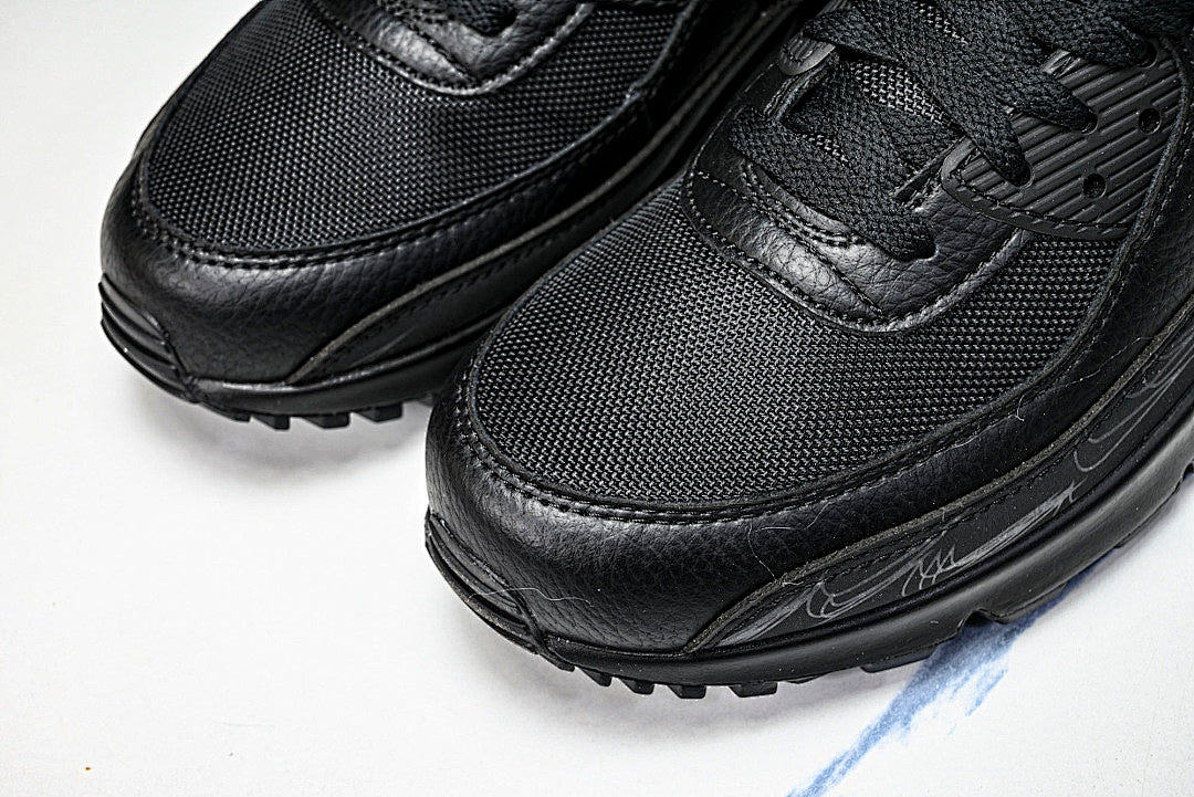 DZ4504-003 AIR MAX 90 RETRO AIR CUSHIONED RUNNING SHOES BLACK/INKINESS