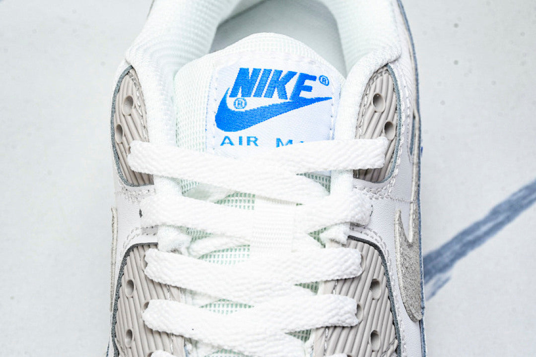 FZ7186 100 AIR MAX 90 WHITE/GREY/BLUE