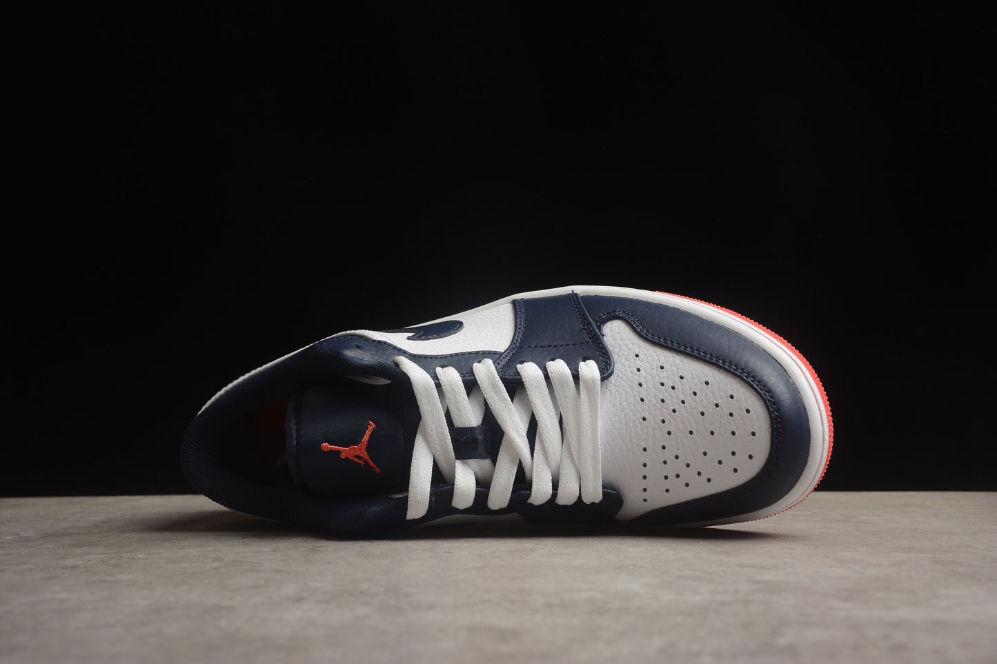 Air Jordan Low 1 marine et orange