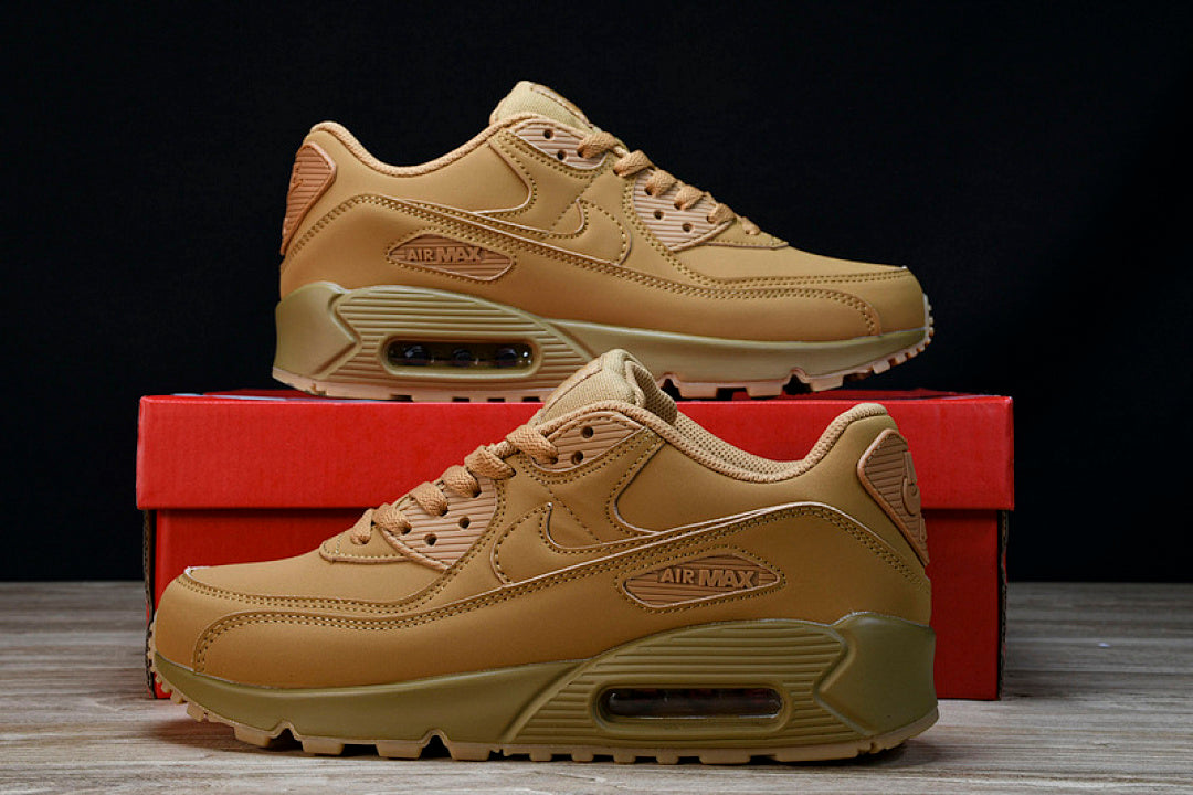 FZ5102 299 AIR MAX 90 PREMIUM FLAX/GUM LIGHT BROWN/WHEAT