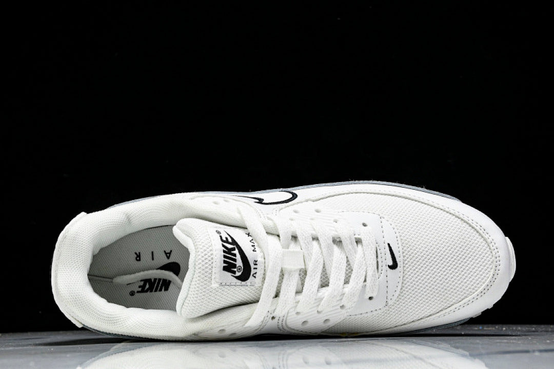 【240】HF3835-100 AIR MAX 90 TRENDY COUPLE LOW TOP AIR CUSHIONED CASUAL WHITE/BLACK