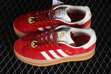 ORIGINALS GAZELLE BOLD CASUAL SNEAKERS RED/WHITE/BROWN