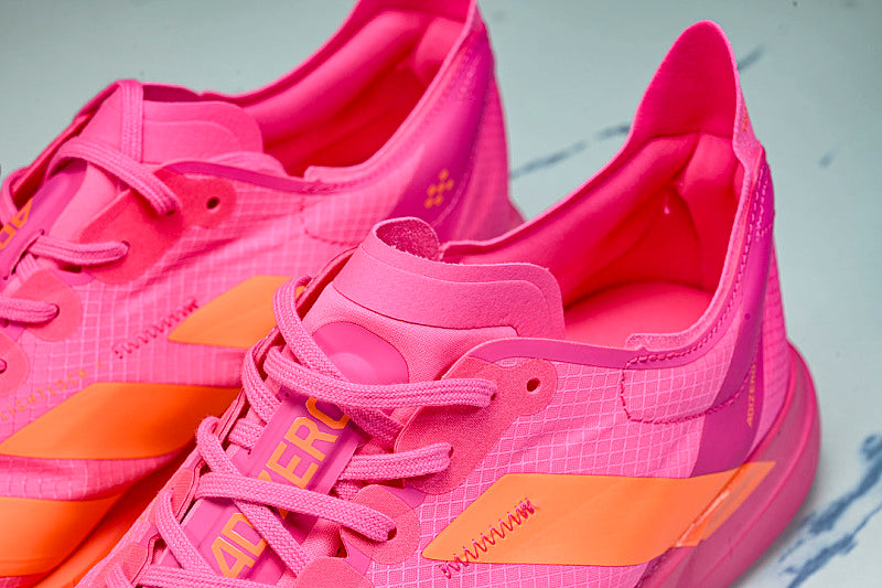 KJ3062 ADIZERO ADIOS 4 M LOW-TOP RUNNING SHOES PINK/ORANGE/PINK