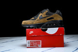 IQ0283-281 AIR MAX 90 RETRO AIR CUSHIONED RUNNING SHOES COFFEE/BLACK