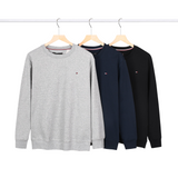 2692#TommyEmbroideryCrew Neck Sweatshirt