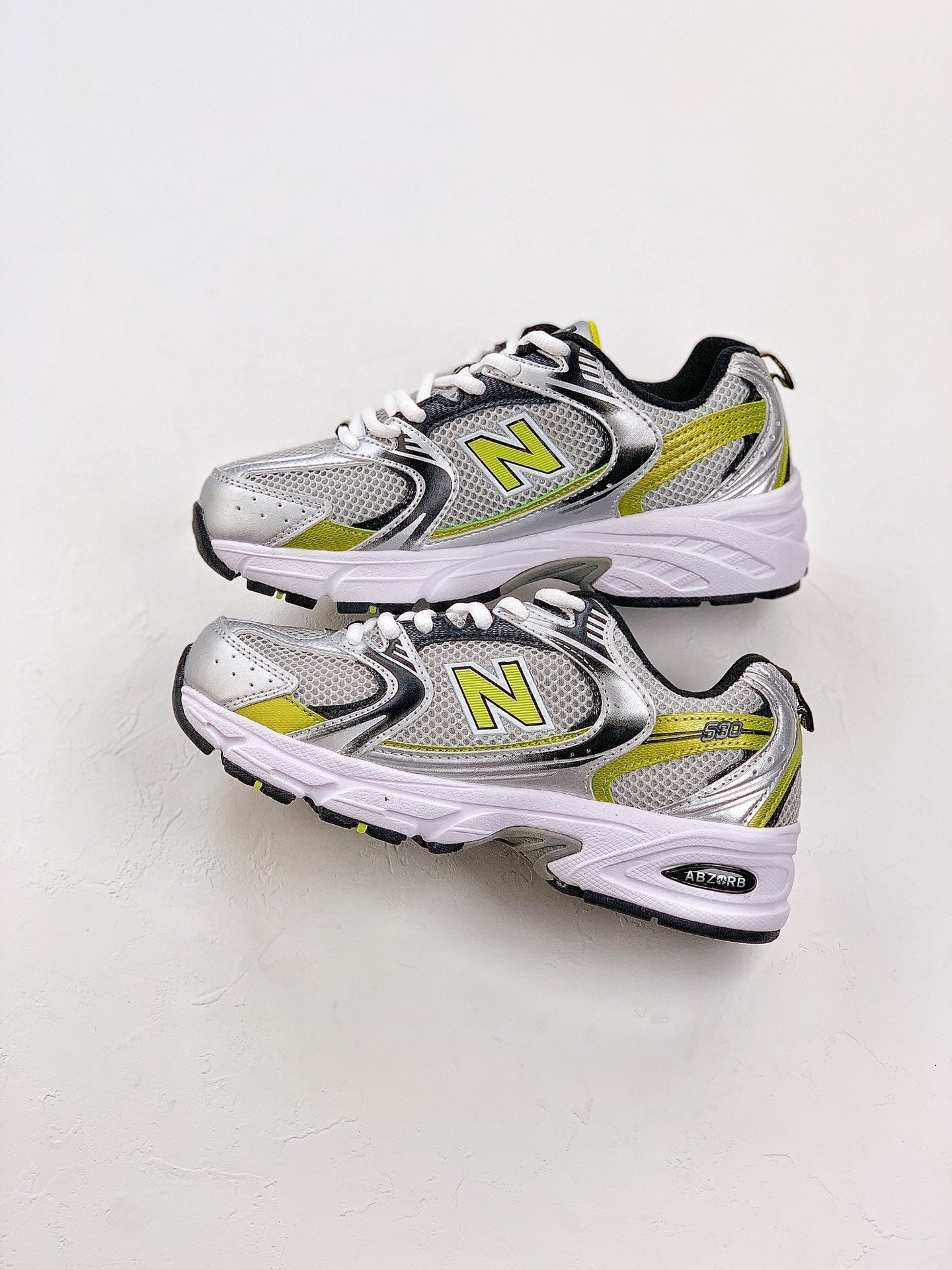 New Balance 530 Silver&Yellow