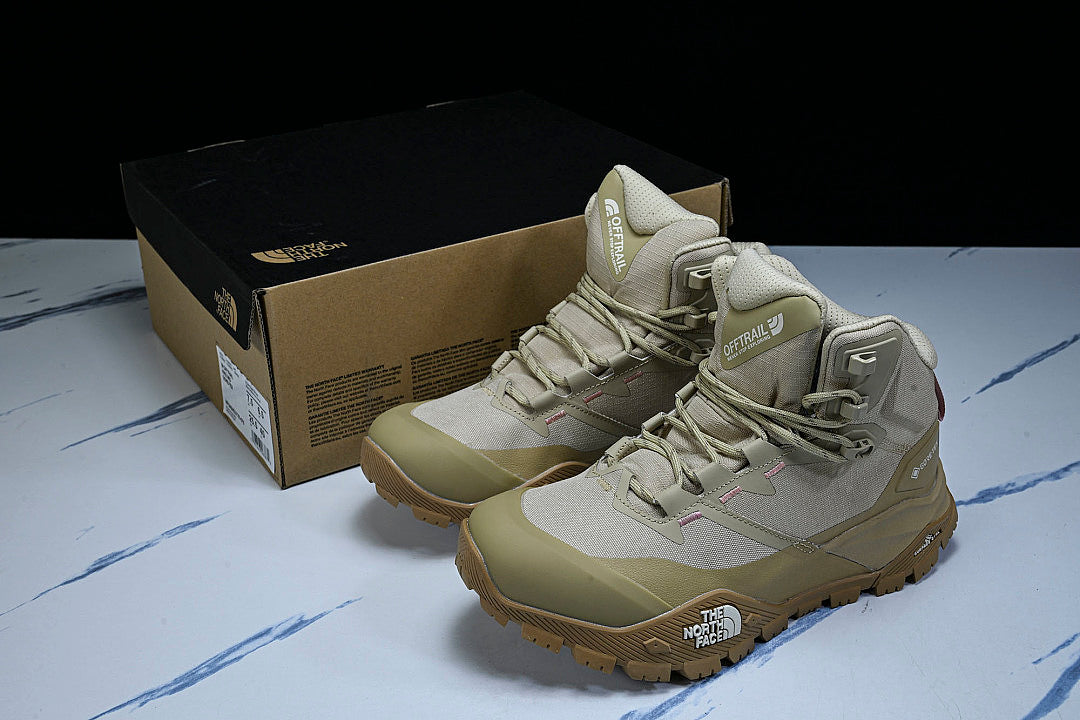THE NORTH FACE SUMMIT OFFTRAIL GORETEX MEN'S HIKING SHOES LIGHT GRAY/GREEN
