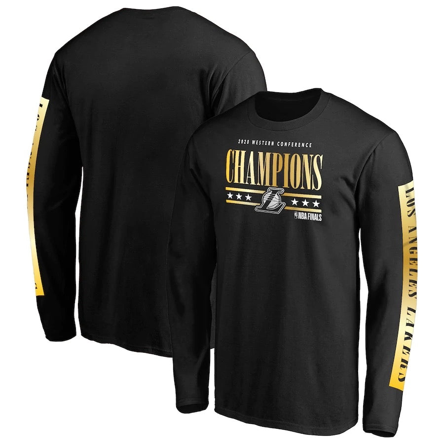 Lakers black and gold long shirt