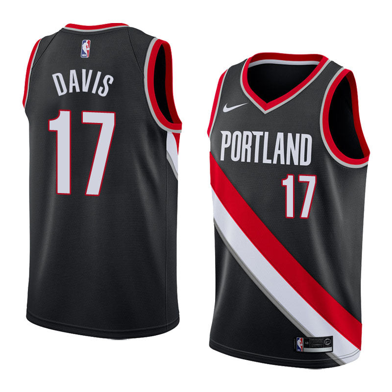 Portland black 17 davis jersey