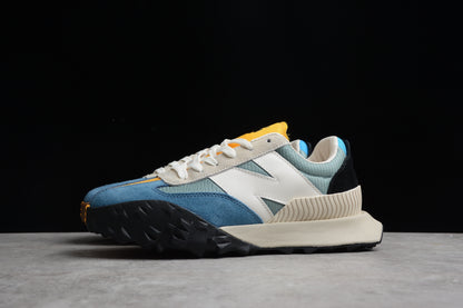 New Balance NB New Balance XC72 series retro pioneer sports and leisure jogging shoes multi-color stitching blue, yellow, white and black