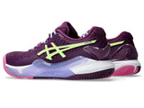 ASICS Gel-Resolution 9 Padel 'Deep Mauve Lime Green'