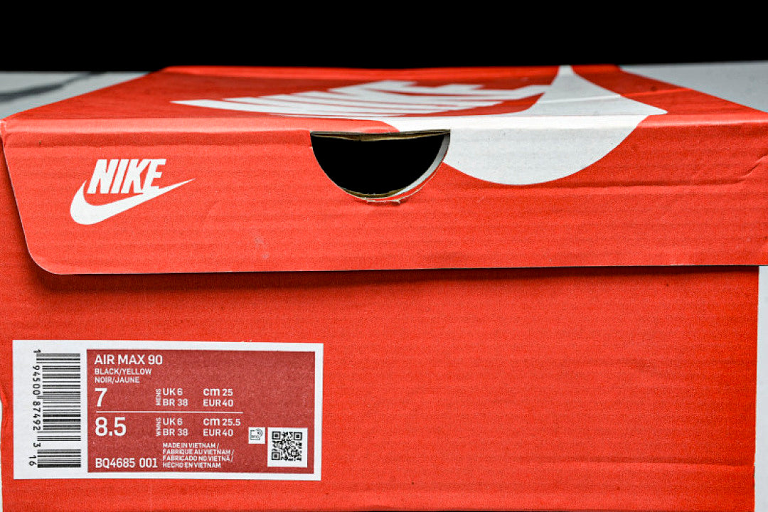 【240】BQ4685 001 AIR MAX 90 BLACK/YELLOW