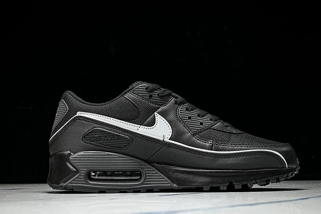 HV4517-002 AIR MAX 90 LTR CLASSIC MEN'S SPORTS SHOES BLACK/LIGHT GRAY