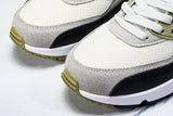 DM0029-011 AIR MAX 90 RETRO AIR CUSHIONED RUNNING SHOES BLACK/WHITE/TEA GREEN