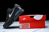 HV4517-002 AIR MAX 90 RETRO AIR CUSHIONED RUNNING SHOES BLACK/LIGHT GRAY