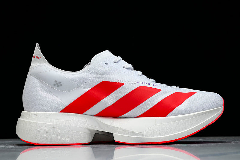 KZ9020 ADIZERO ADIOS PRO 4 FOOTWEAR WHITE/LUCID RED/SHOCK PURPLE