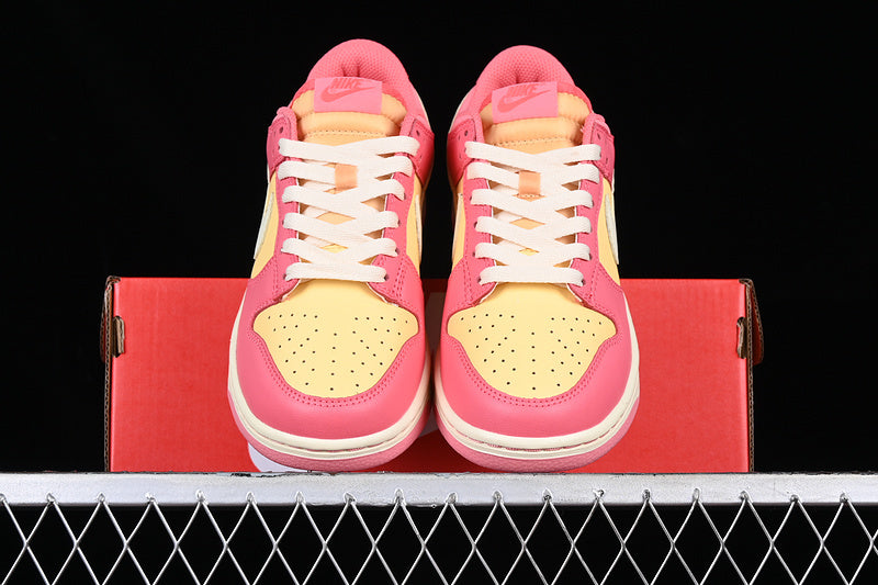 【330】【DH9765-200】-[DUNK LOW GS STRAWBERRY PEACH YELLOW/PINK]-[WOMAN:36-40]