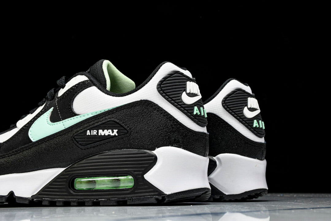 DH4619-100 AIR MAX 90 TRENDY COUPLE LOW TOP AIR CUSHIONED CASUAL WHITE/ICE BLUE/BLACK