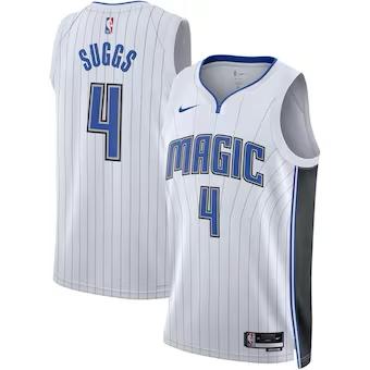 Orlando magic white 4 suggs jersey