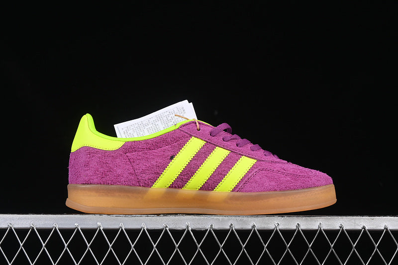 【200】【HQ8715】-[ORIGINALS GAZELLE INDOOR SHOCK PURPLE/SOLAR YELLOW/GUM]-[WOMAN:36-39]-[MAN:40-45]