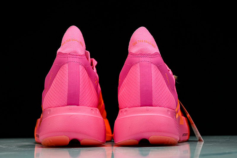 KJ3062 ADIZERO ADIOS 4 M LOW-TOP RUNNING SHOES PINK/ORANGE/PINK