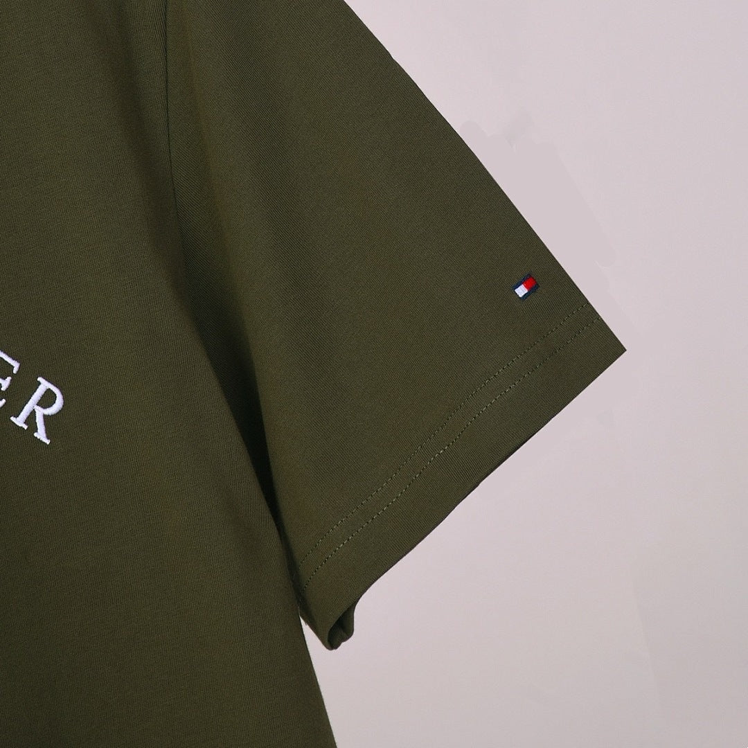 TommyTOMMYEmbroideryCrew NeckShort Sleeve T-Shirt