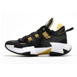 nike jordan why not zero 5 black-gold shoes
