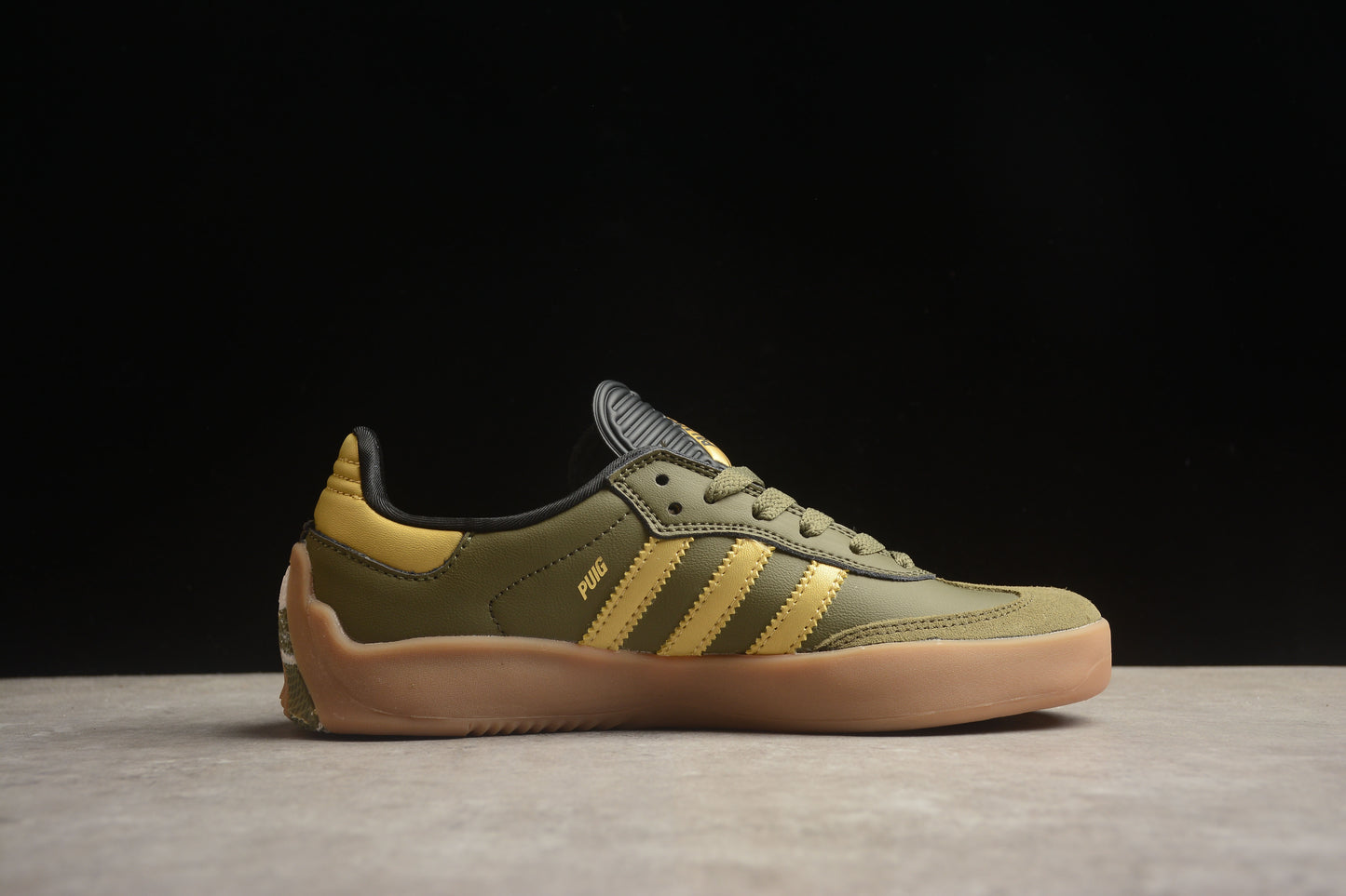 adidas x Palace Puig Samba "Olive Gold" sneakers