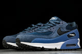 AIR MAX 90 TRENDY COUPLE LOW TOP AIR CUSHIONED CASUAL WHITE/BLACK/NAVY BLUE