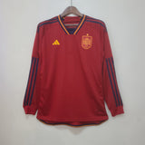 2022 Long Sleeve Spain Home S-XXL