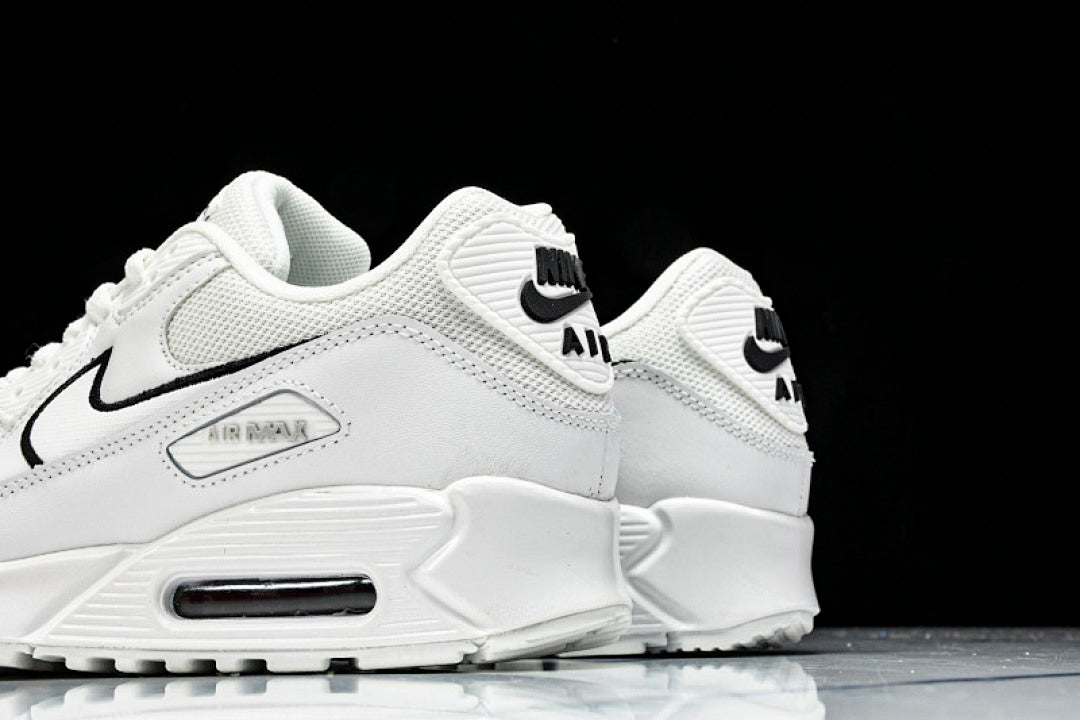 【240】HF3835-100 AIR MAX 90 TRENDY COUPLE LOW TOP AIR CUSHIONED CASUAL WHITE/BLACK