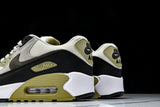DM0029-011 AIR MAX 90 RETRO AIR CUSHIONED RUNNING SHOES BLACK/WHITE/TEA GREEN