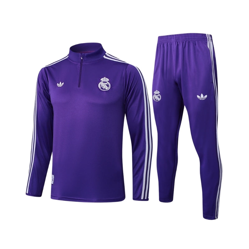 Real Madrid 25/26 Tracksuit - Quarter Zip