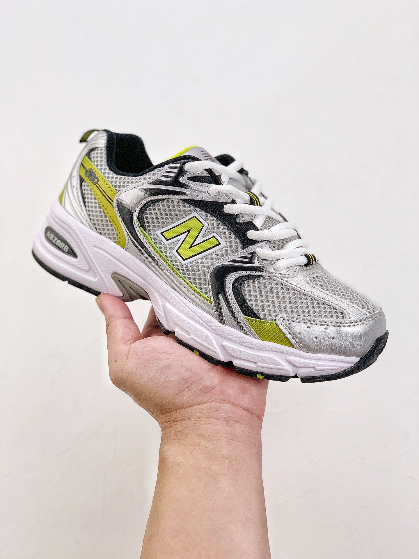 New Balance 530 Silver&Yellow