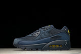 DM0029-401 AIR MAX 90 RETRO AIR CUSHIONED RUNNING SHOES NAVY BLUE/BLACK