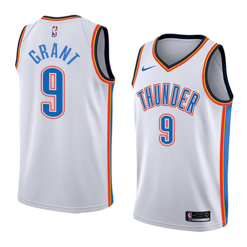 Thunder white 9 grant  jersey
