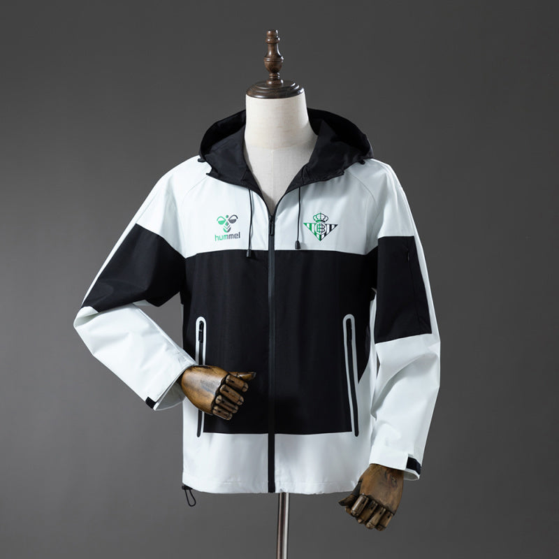 Real Betis Black & White Windbreaker